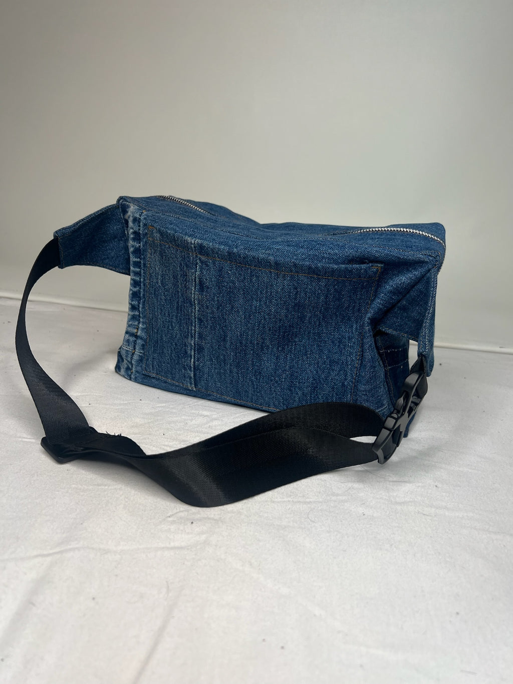 Upcycled-Denim Cargo Bag