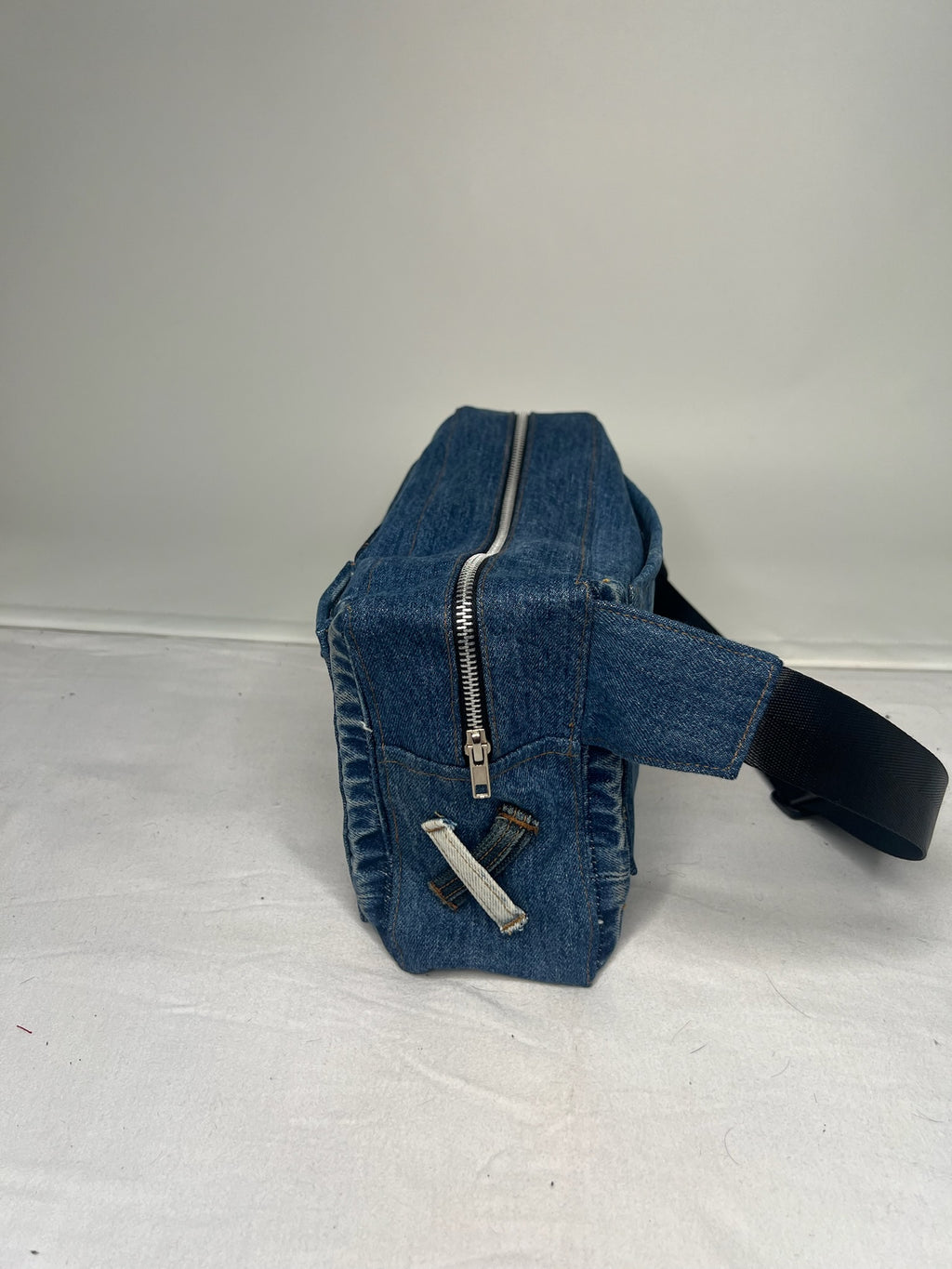 Upcycled-Denim Cargo Bag