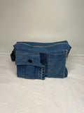 Upcycled-Denim Cargo Bag